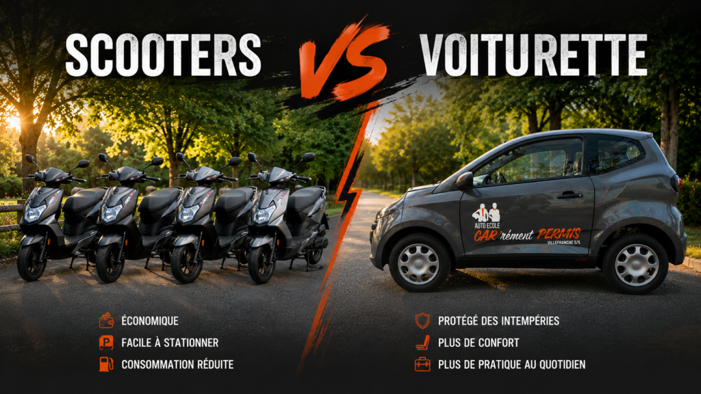 Voiture sans permis ou scooter à 14 ans chez CAR'rément Permis
