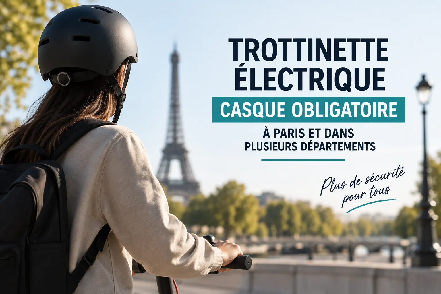 Casque obligatoire en trottinette électrique