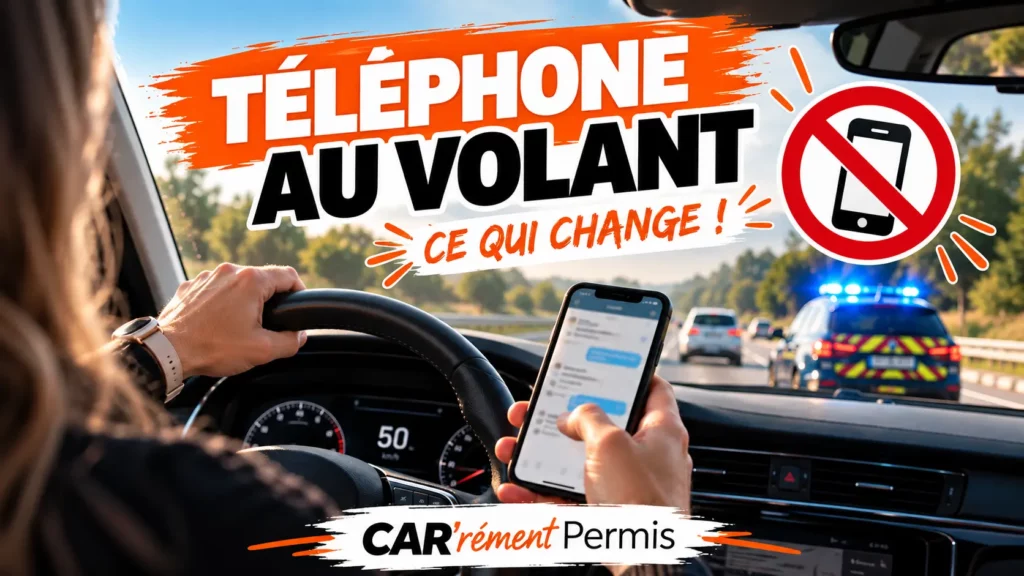 telephone au volant amende points suspension permis
